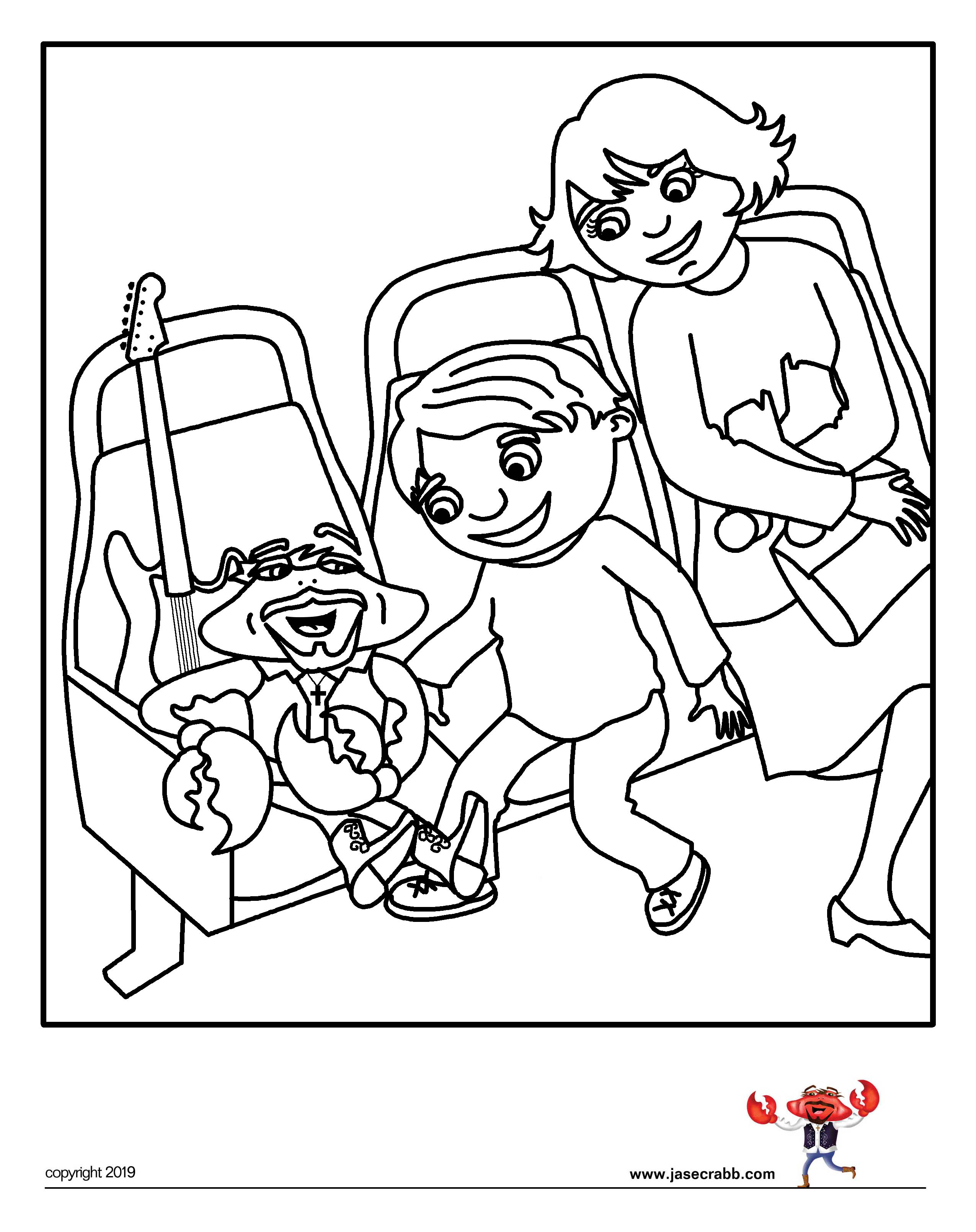 Jase Crabb Coloring Page